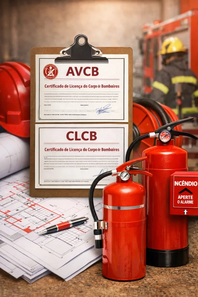 Equipamento de combate a incêndio para AVCB